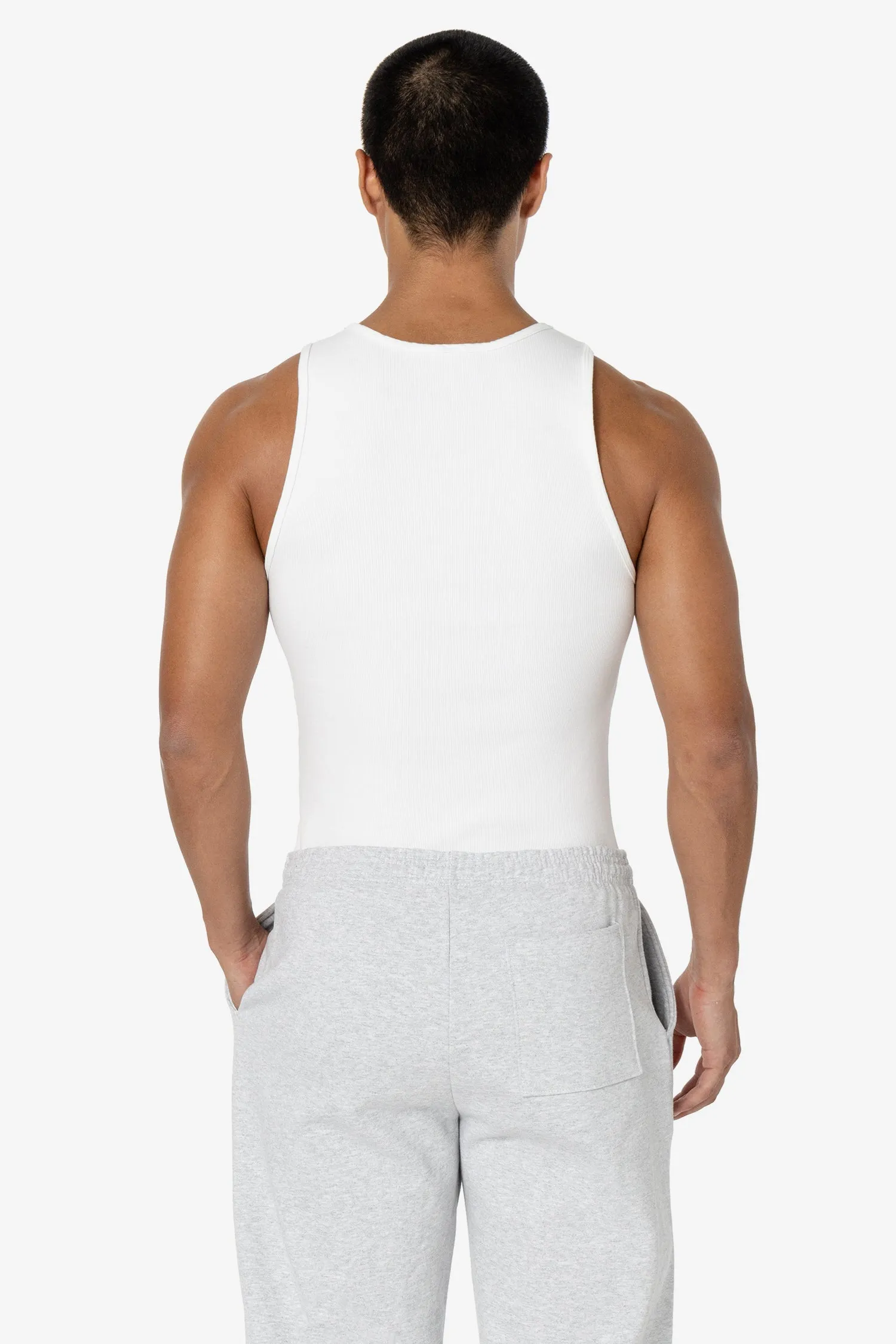 34008GD - 2x1 Cotton Spandex Rib Tank sold by los angeles apparel product image thumbnail 3