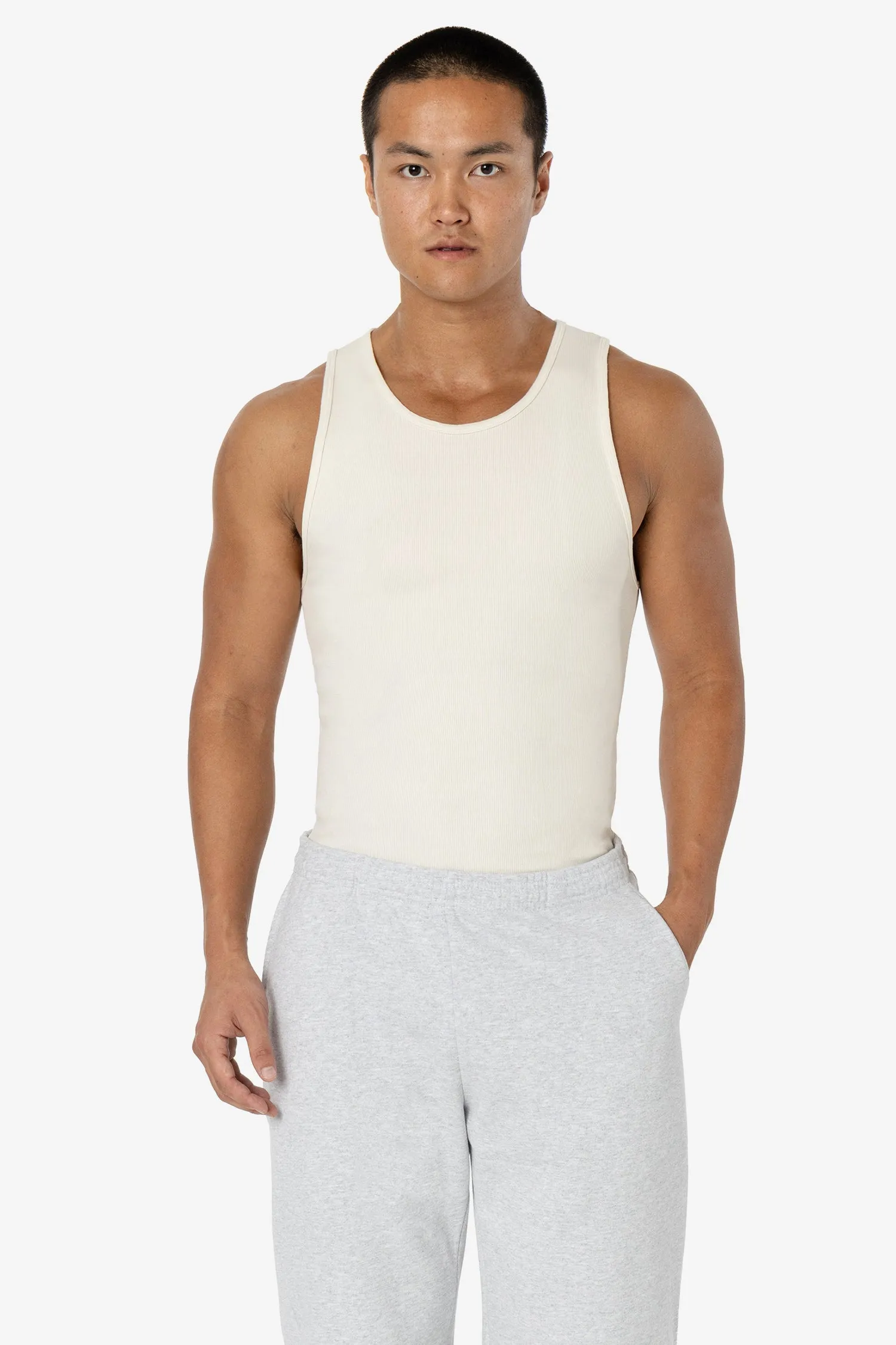 34008GD - 2x1 Cotton Spandex Rib Tank sold by los angeles apparel