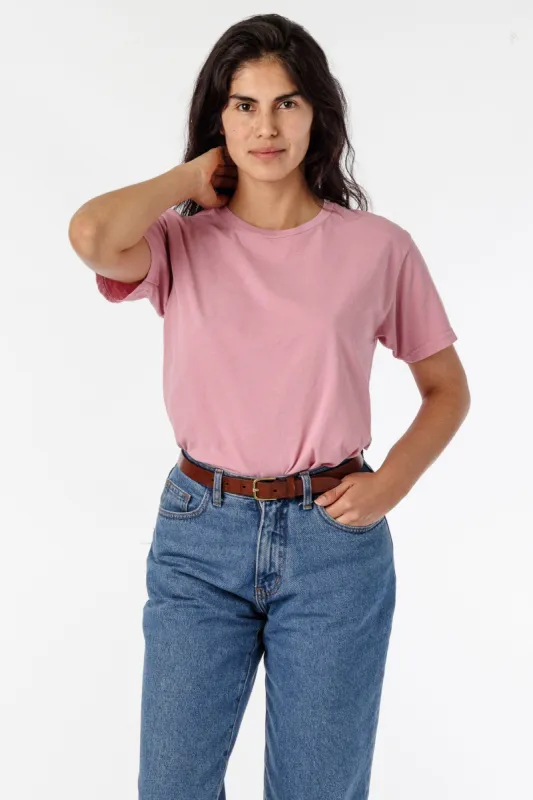 2802GD - Garment Dyed Short Sleeve Boyfriend Tee sold by los angeles apparel