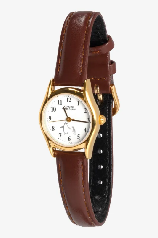 WCHAPINB6 - Casio Women's Penguin Leather Watch sold by los angeles apparel