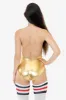 RLA312 - Lamé Halter Bodysuit sold by los angeles apparel