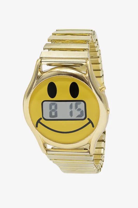 WCHRHAPPI - Unisex Happy Face Gold Watch sold by los angeles apparel