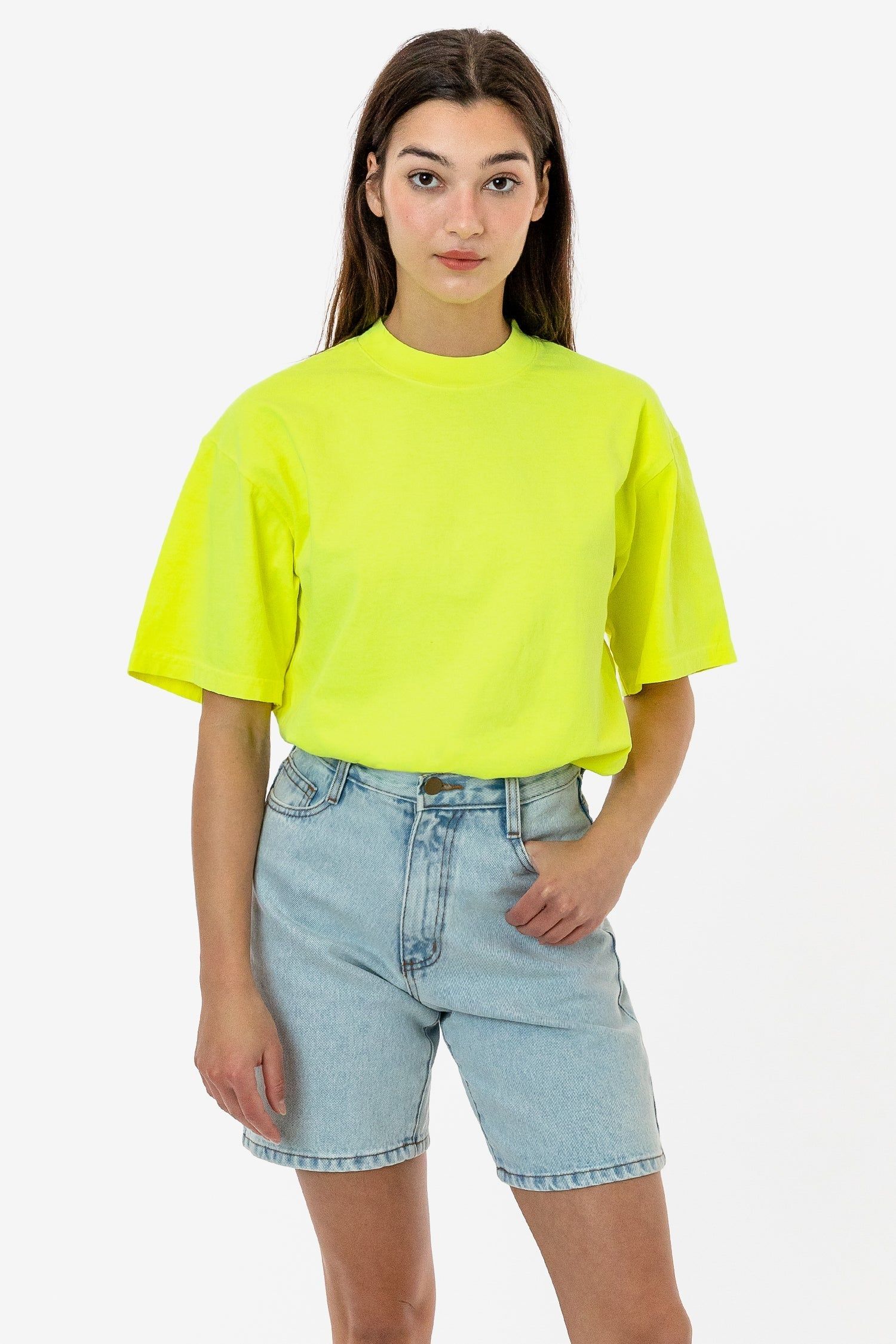 1801NEON - 6.5oz Garment Dye Crew Neck T-Shirt (NEONS) sold by los angeles apparel product image thumbnail 14
