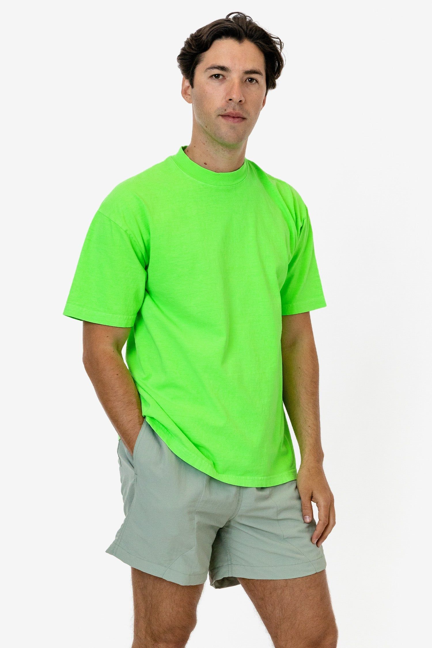 1801NEON - 6.5oz Garment Dye Crew Neck T-Shirt (NEONS) sold by los angeles apparel product image thumbnail 3