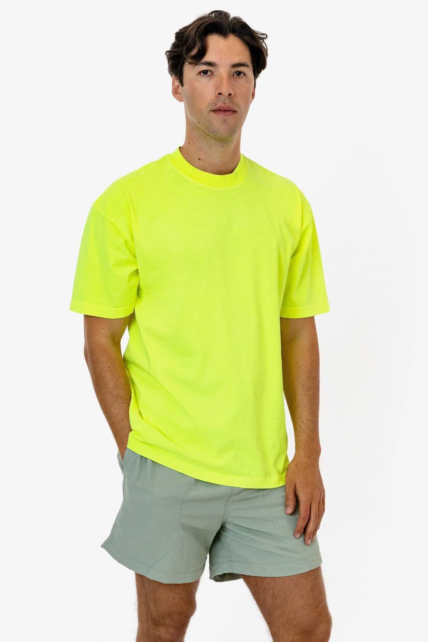 1801NEON - 6.5oz Garment Dye Crew Neck T-Shirt (NEONS) sold by los angeles apparel