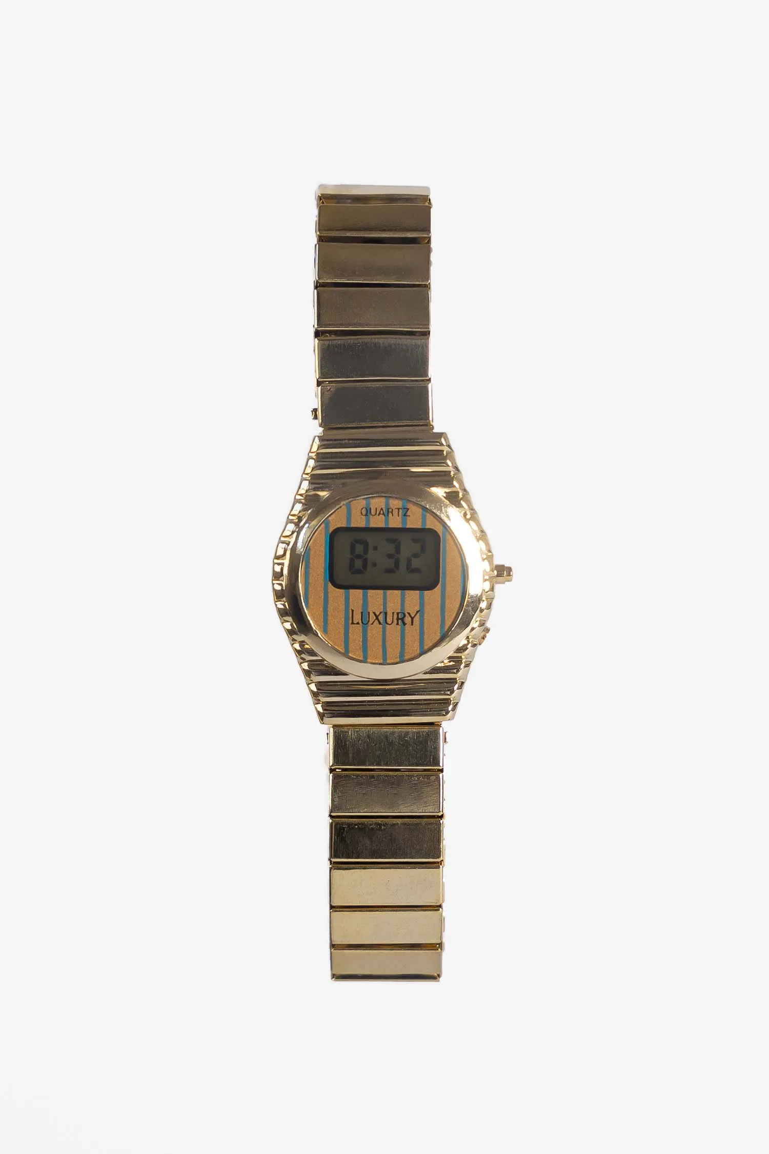 WCHRBLS - Blue Stripe Gold Watch sold by los angeles apparel product image thumbnail 2