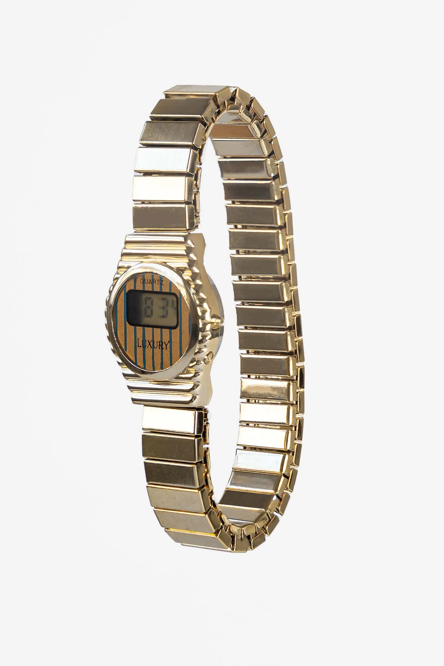 WCHRBLS - Blue Stripe Gold Watch sold by los angeles apparel