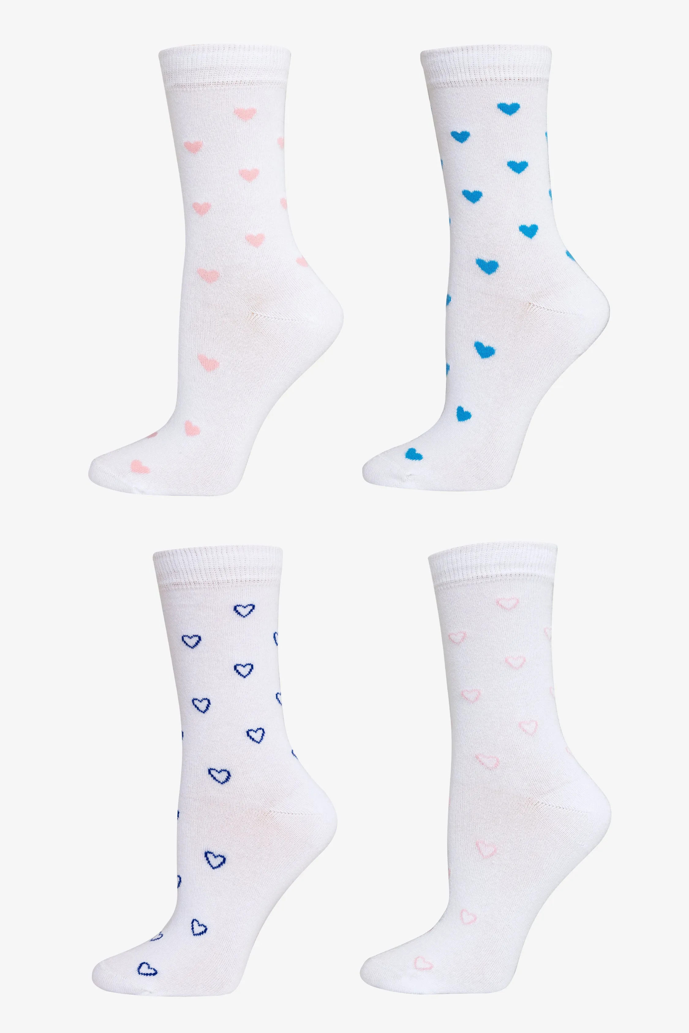 HRTSOCK-4PK - Heart Sock 4 Pack sold by los angeles apparel product image thumbnail 2