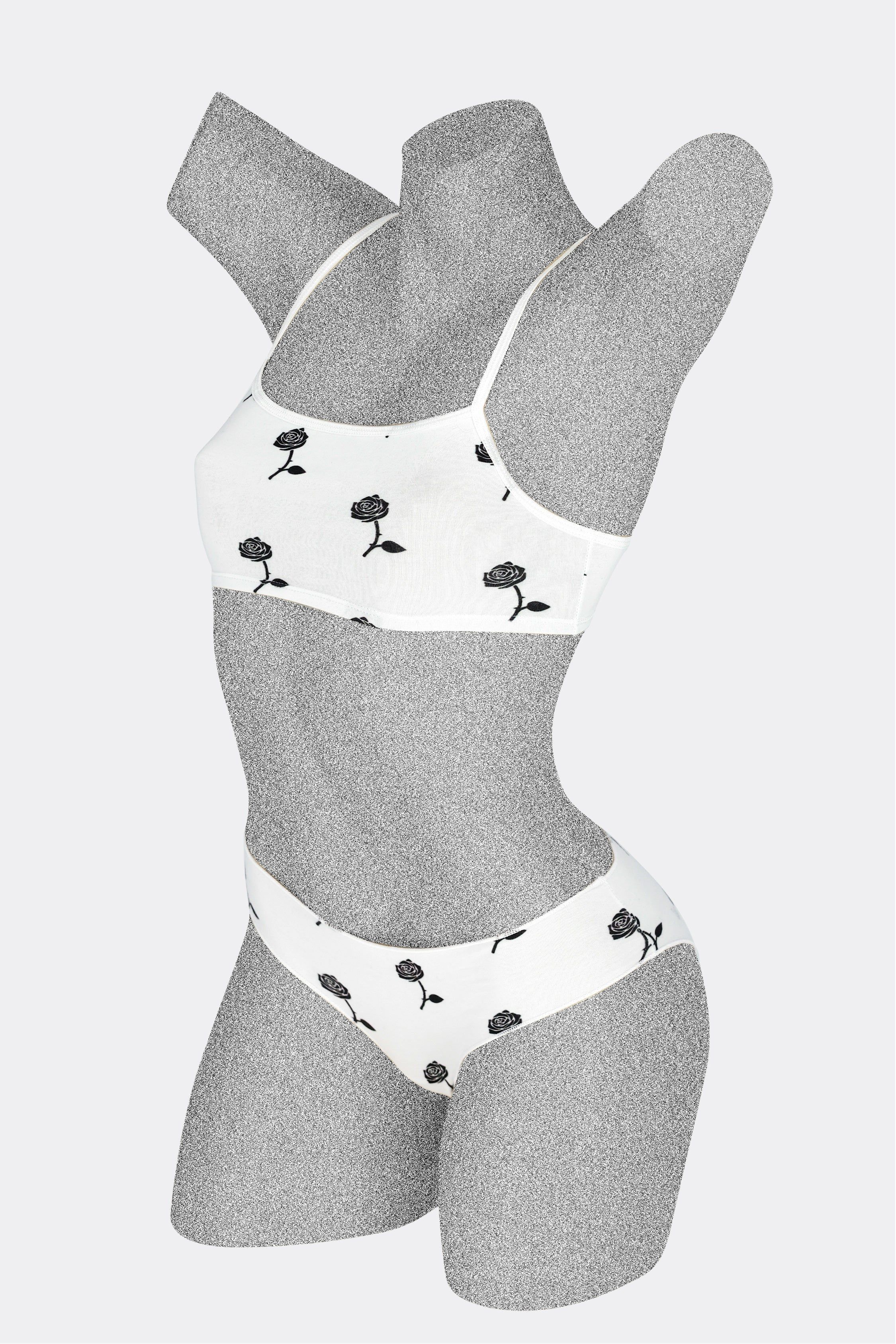 8370P - Printed Spaghetti Crop Top sold by los angeles apparel product image thumbnail 3