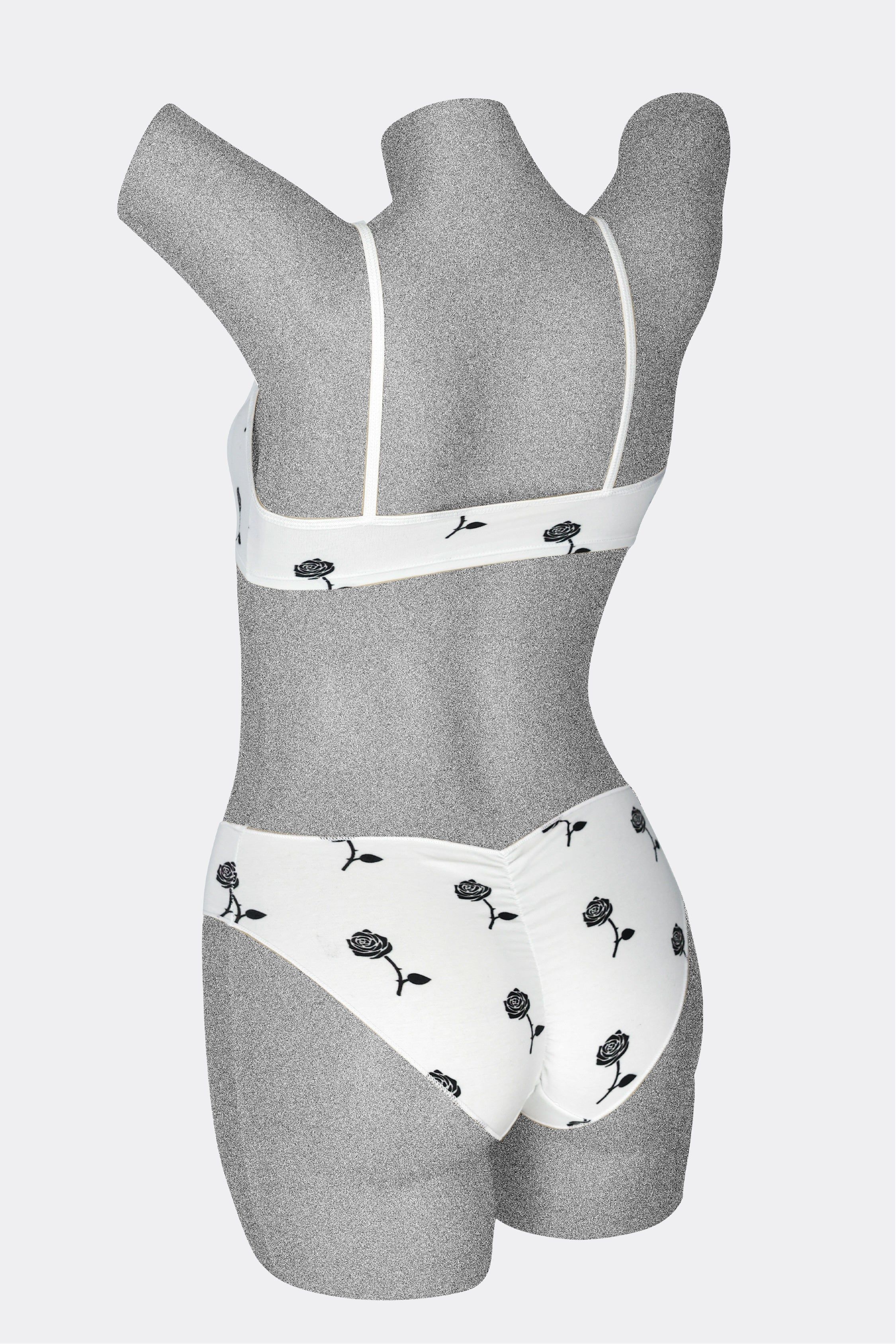 8370P - Printed Spaghetti Crop Top sold by los angeles apparel product image thumbnail 4