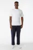 2017MN - 6.0oz Mock Crew Neck Heavy Combed Cotton T-Shirt sold by los angeles apparel