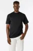 2017MN - 6.0oz Mock Crew Neck Heavy Combed Cotton T-Shirt sold by los angeles apparel