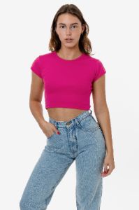 43035 - Cap Sleeve Baby Rib Crop Top sold by los angeles apparel