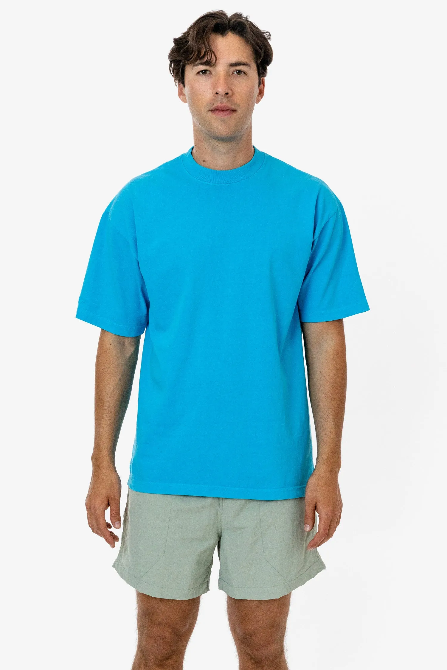The 1801 - 6.5oz Garment Dye Crew Neck T-Shirt (Neon) sold by los angeles apparel