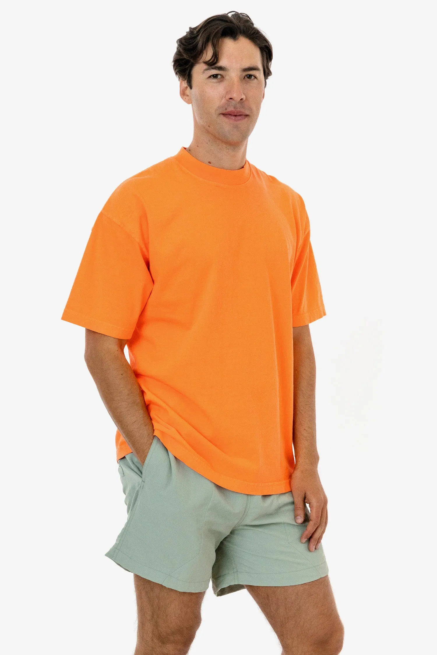 The 1801 - 6.5oz Garment Dye Crew Neck T-Shirt (Neon) sold by los angeles apparel product image thumbnail 5