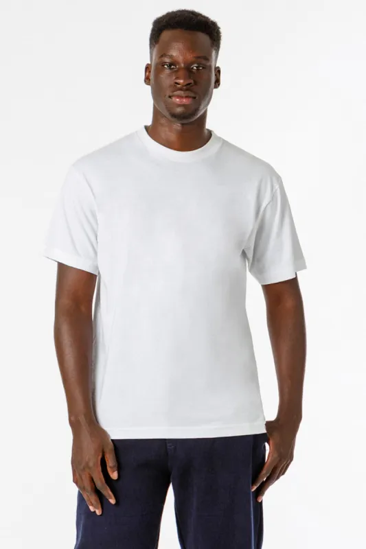 2017 - 6.0oz Crew Neck Heavy Combed Cotton T-Shirt sold by los angeles apparel