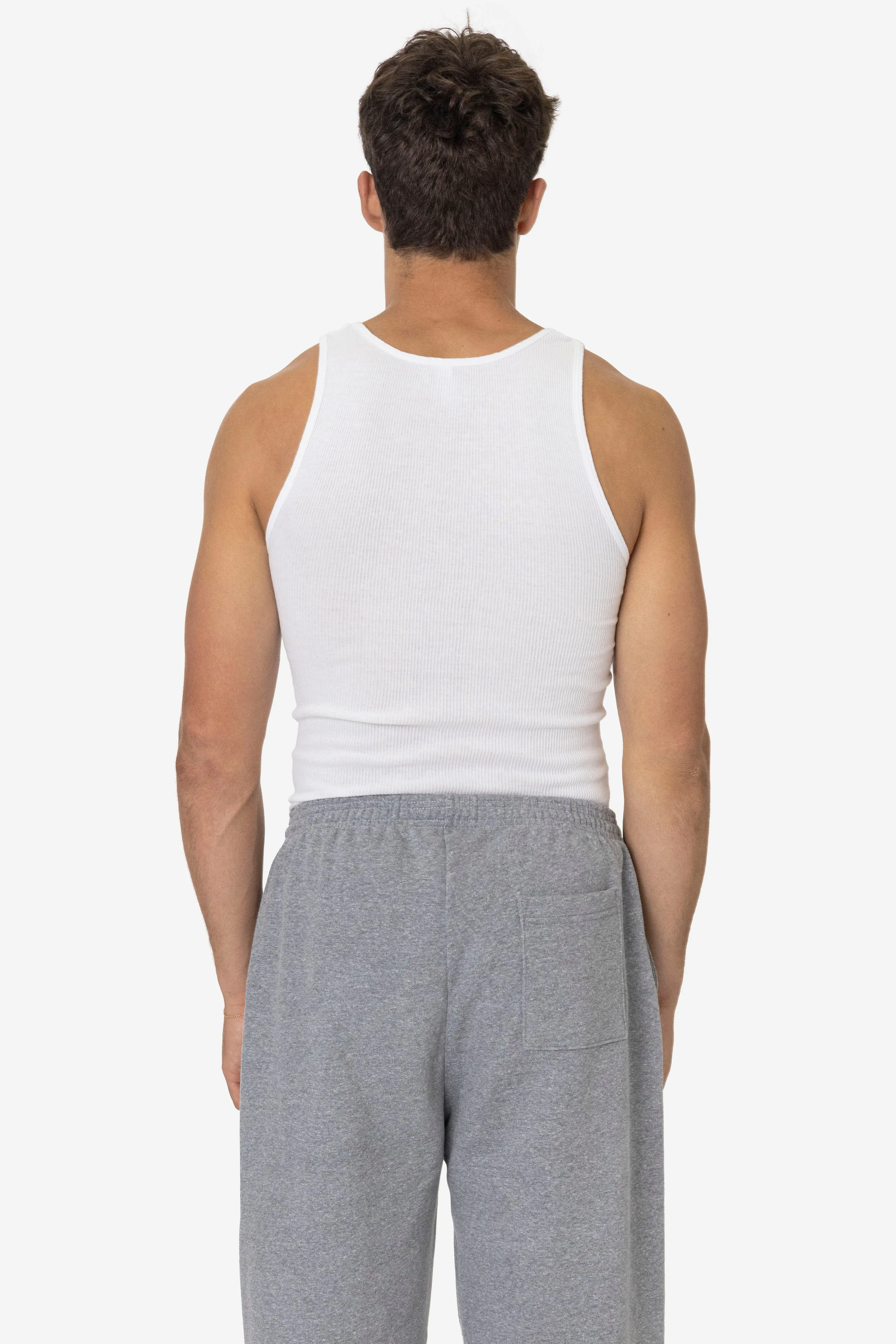 21X408GD - 2x1 Cotton Rib Tank sold by los angeles apparel product image thumbnail 4