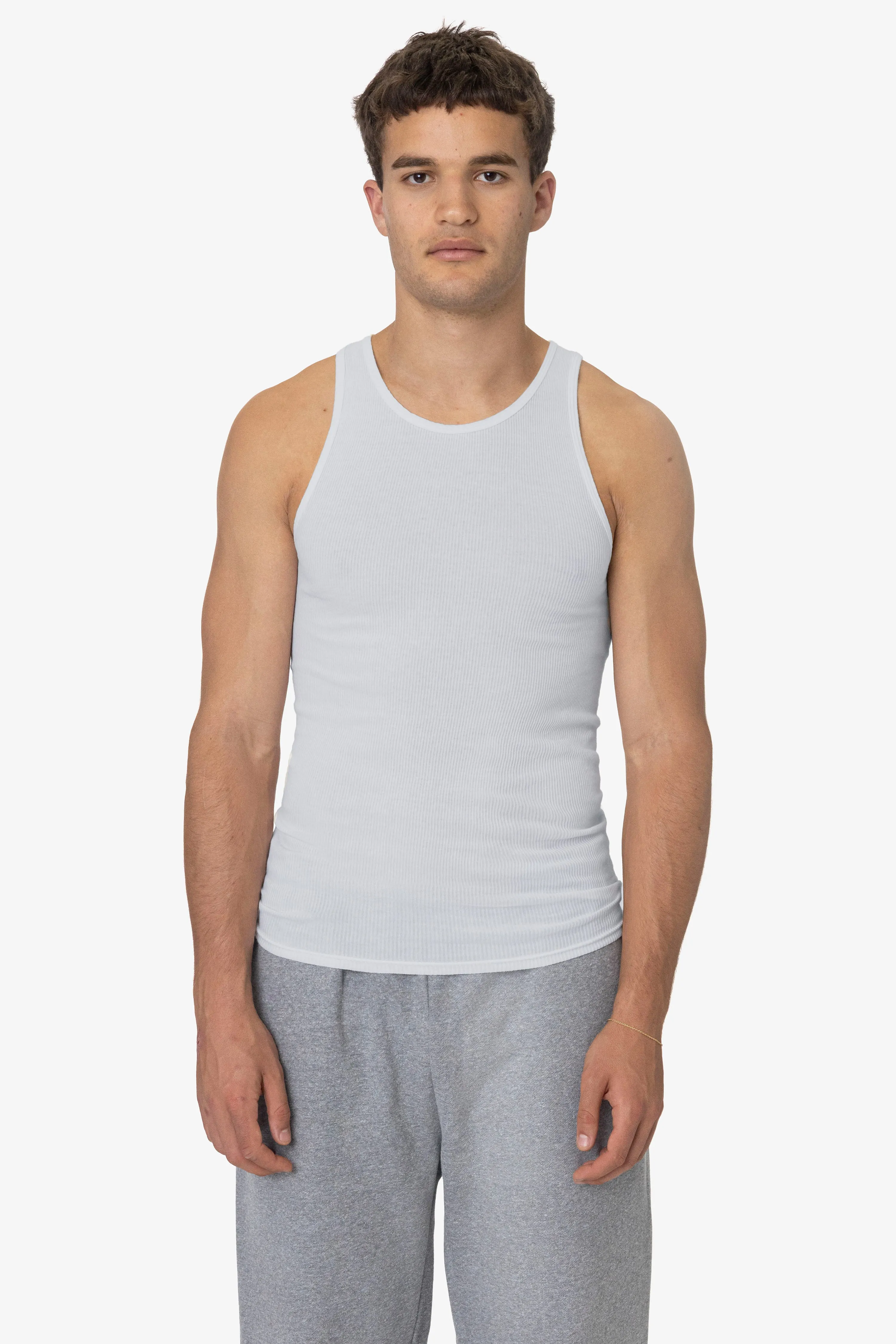 21X408GD - 2x1 Cotton Rib Tank sold by los angeles apparel product image thumbnail 5