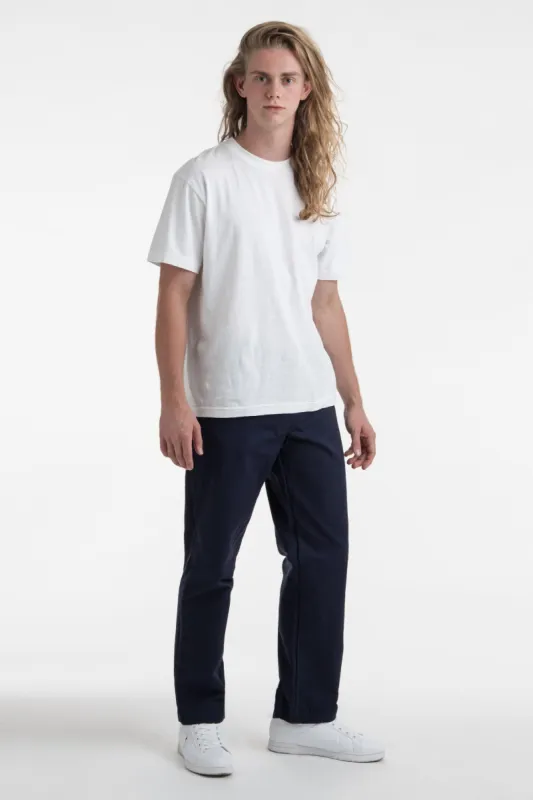 RTWL01 - Twill Work Pants Navy made by los angeles apparel