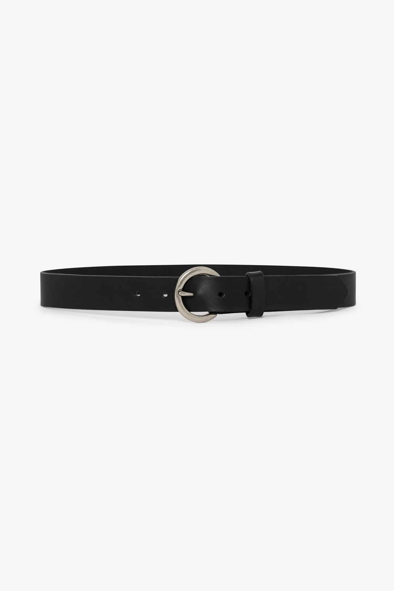 RSALBT03 - Unisex Round Buckle Leather Belt sold by los angeles apparel