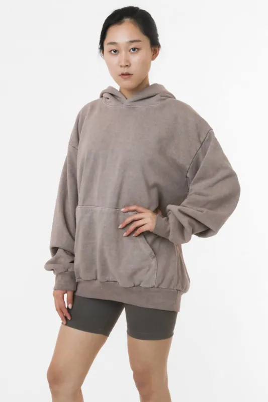 HF09GD Unisex - Pigment Dye 14oz. Heavy Fleece Hooded Pullover Sweatshirt sold by los angeles apparel