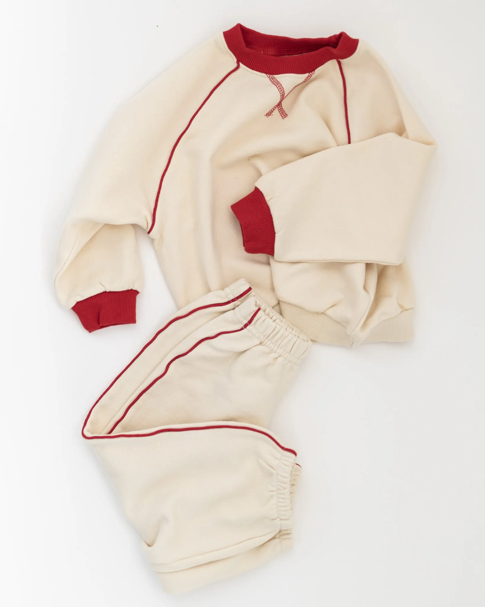 tiny red stripe joggers sold by Kindly product image thumbnail 2