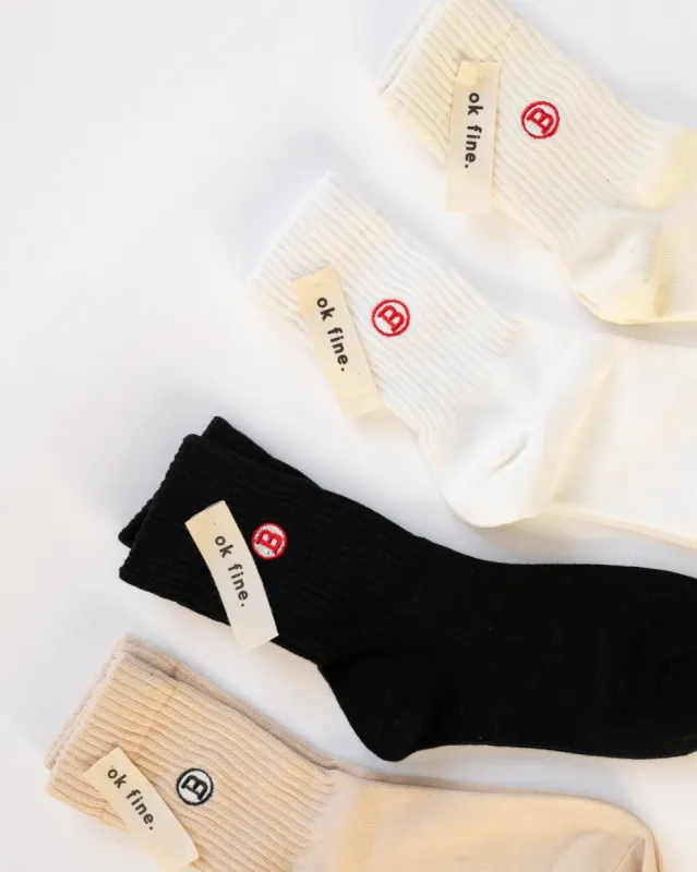 women's logo socks sold by Kindly