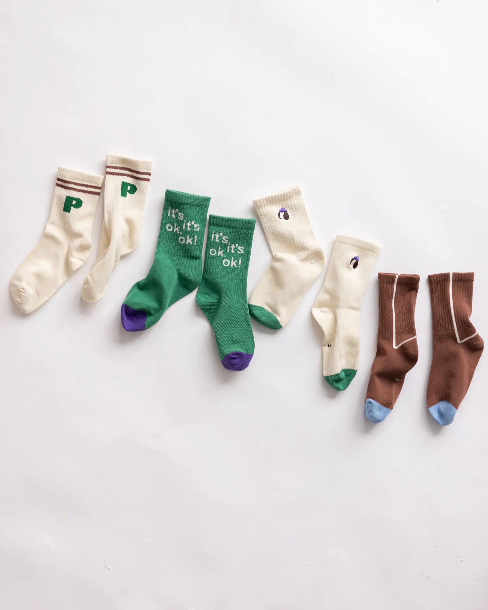 letter P socks sold by Kindly product image thumbnail 2