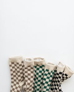 checker board socks sold by Kindly