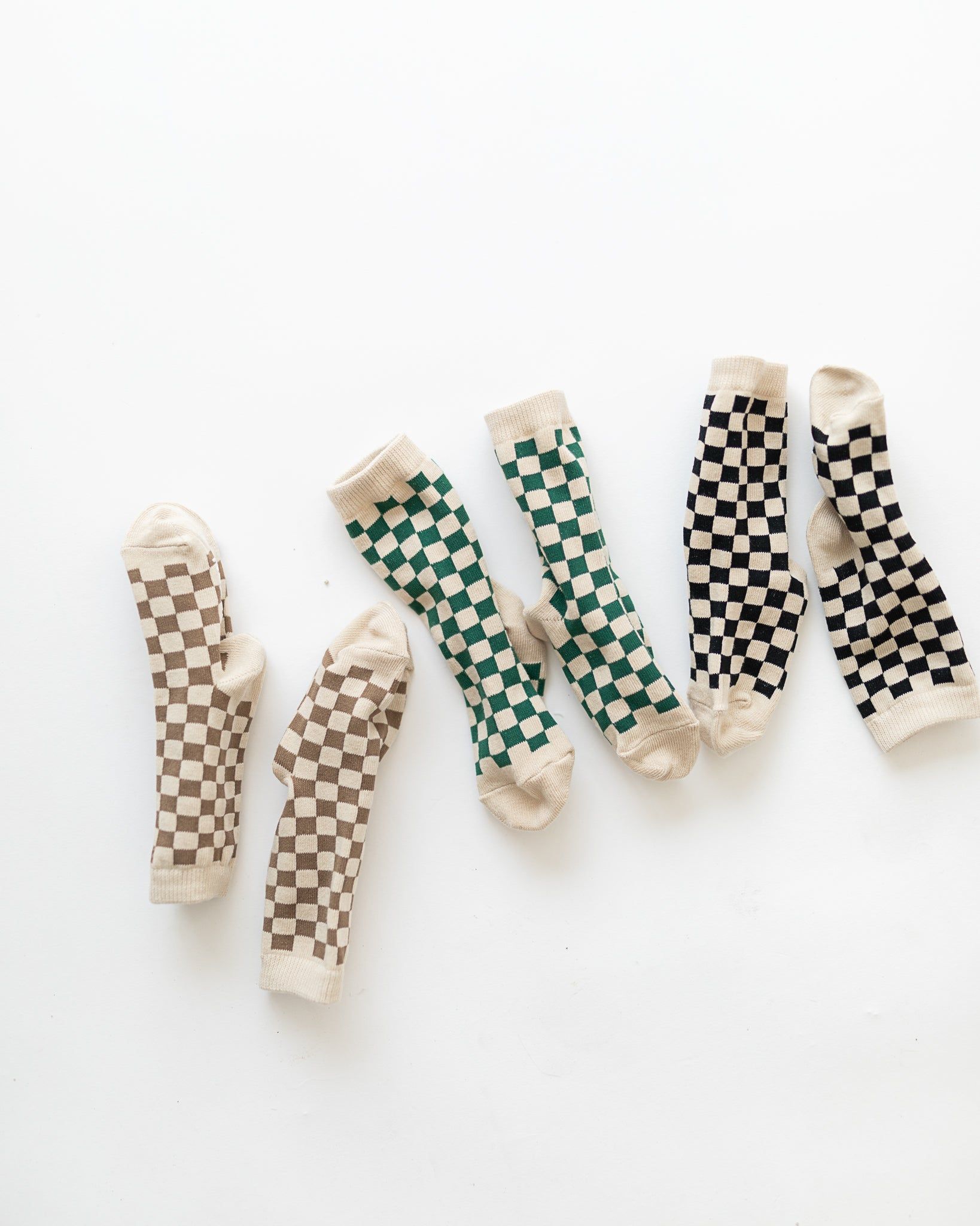 checker board socks sold by Kindly