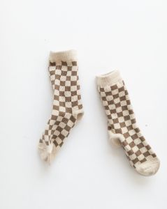 checker board socks sold by Kindly