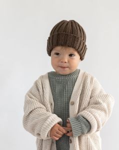 chunky knit cardigan sold by Kindly