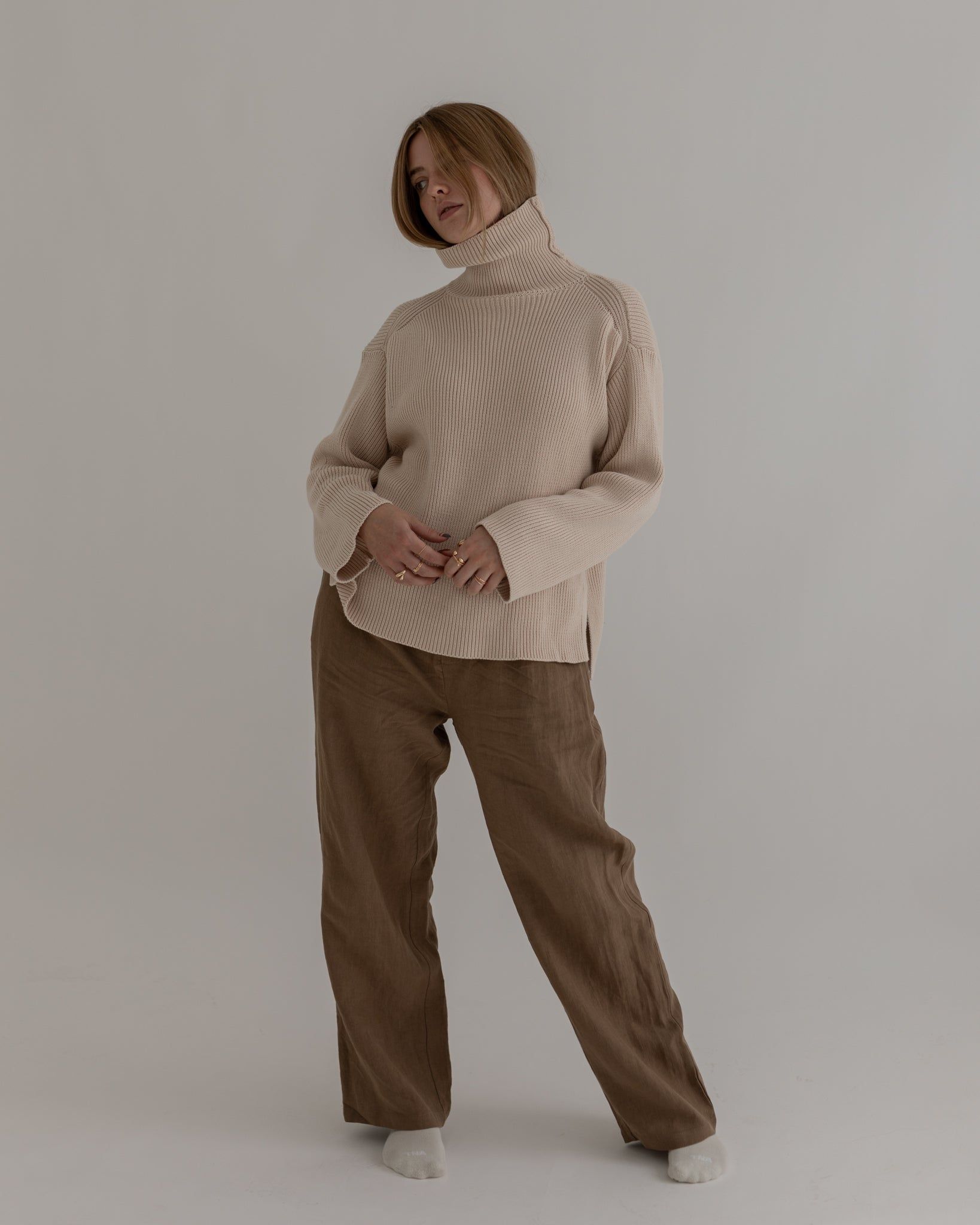 pleated linen pants sold by Kindly product image thumbnail 4