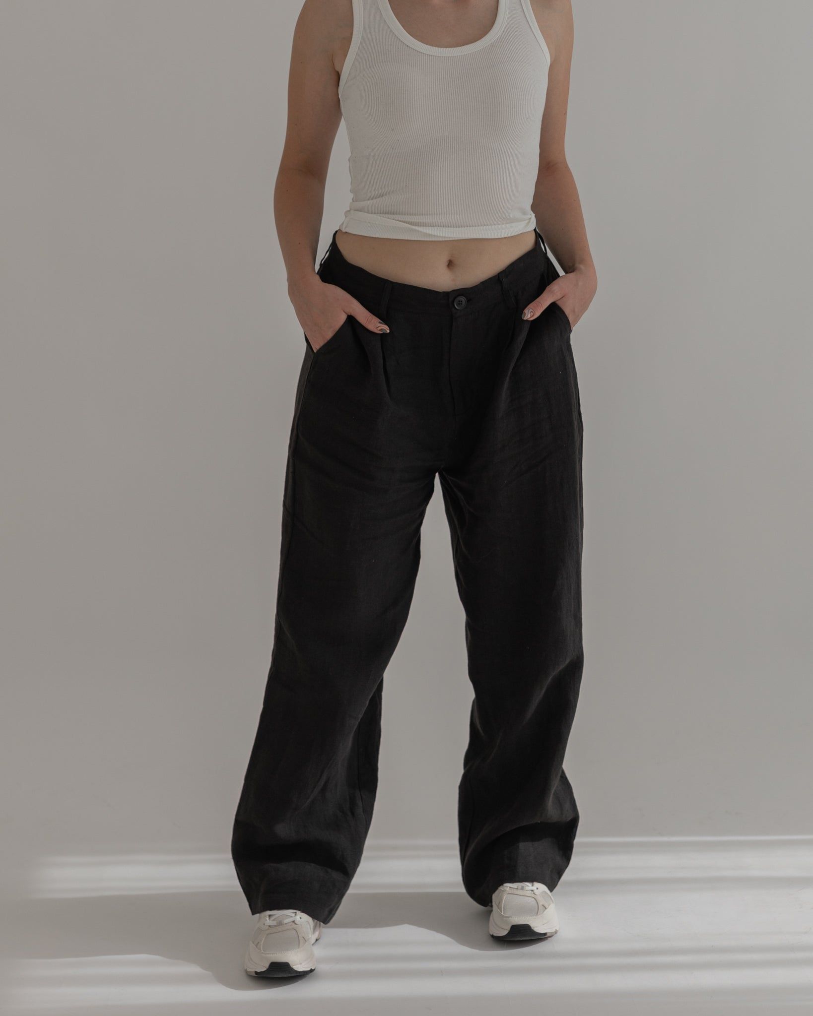 pleated linen pants sold by Kindly product image thumbnail 8