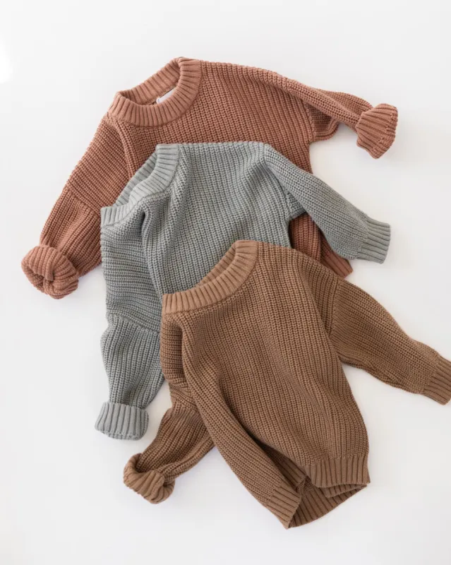 chunky knit pullover sold by Kindly