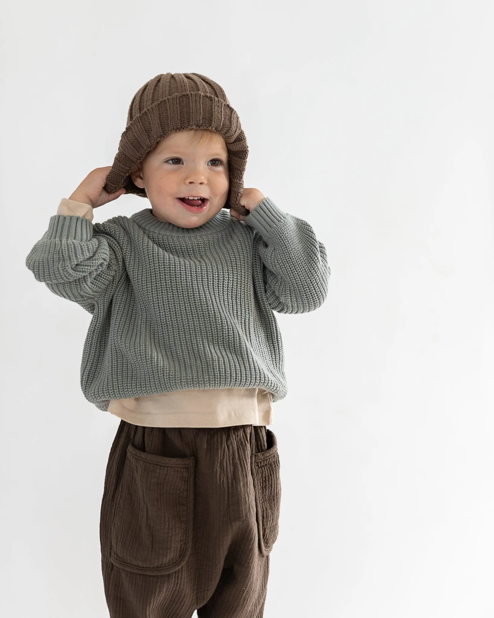 chunky knit pullover sold by Kindly product image thumbnail 4