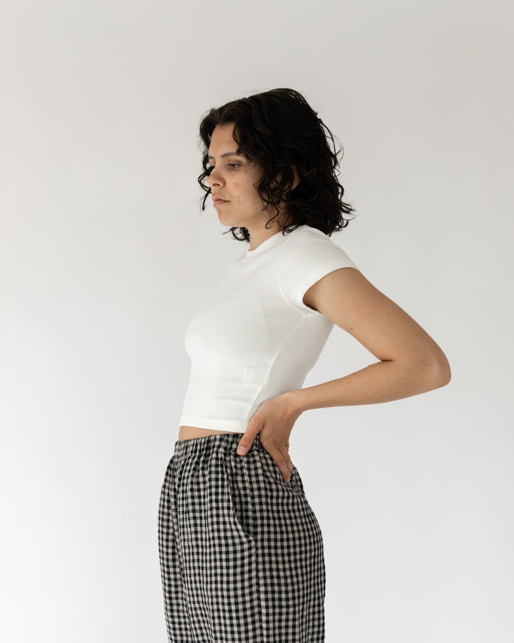 cotton rib tee sold by Kindly product image thumbnail 3