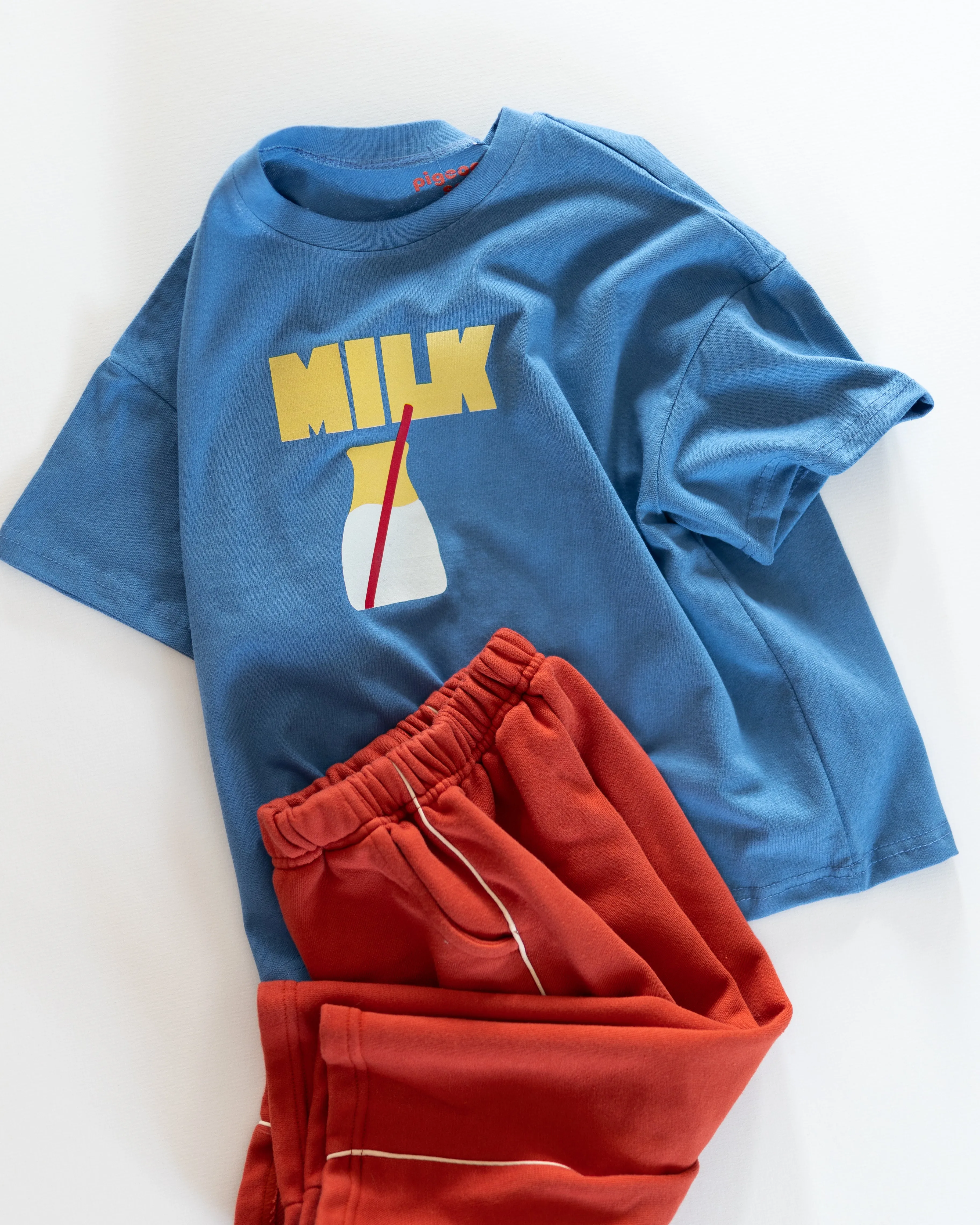 blue milk tee sold by Kindly product image thumbnail 4
