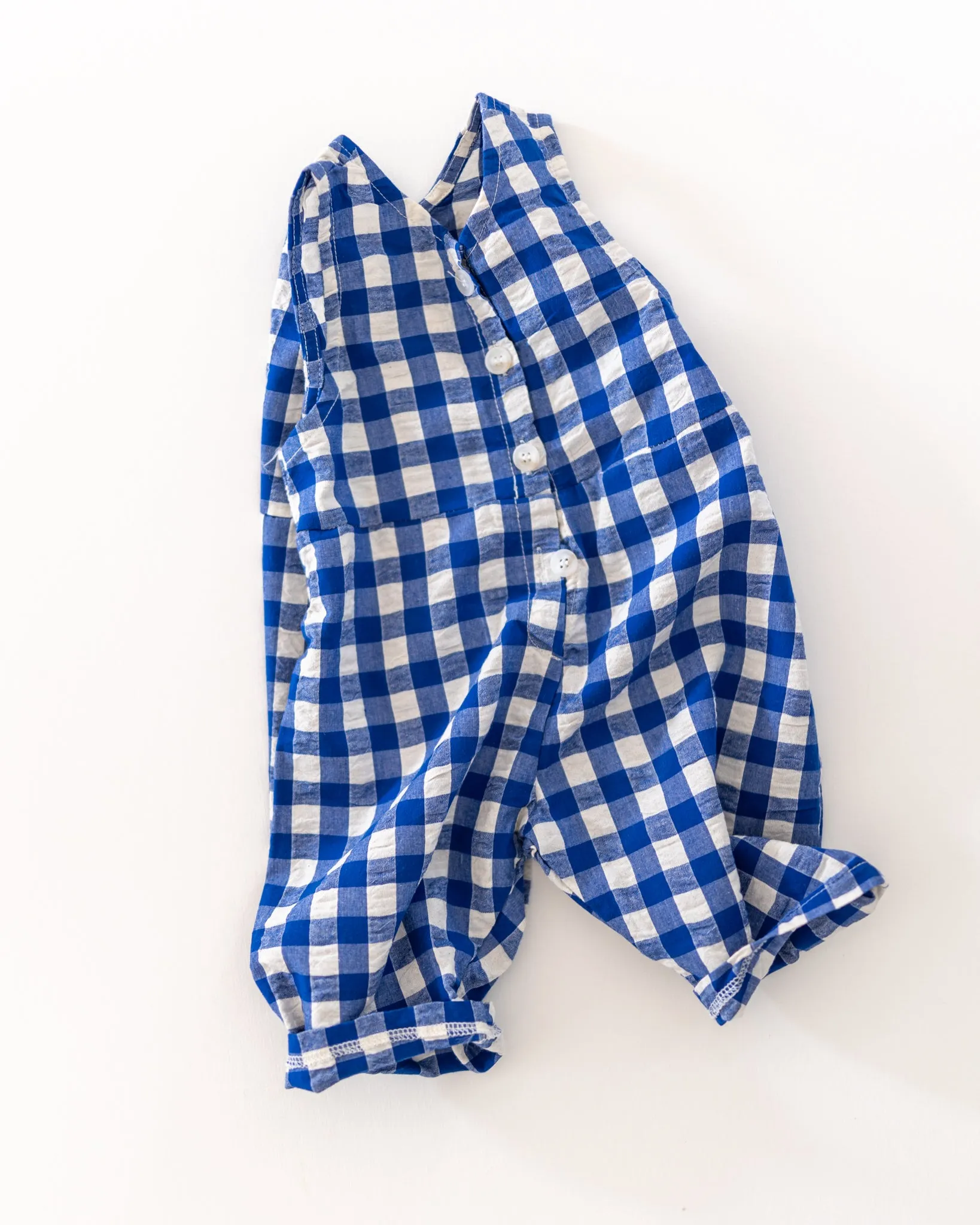gingham romper sold by Kindly product image thumbnail 2
