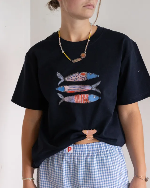 3 fish tee sold by Kindly