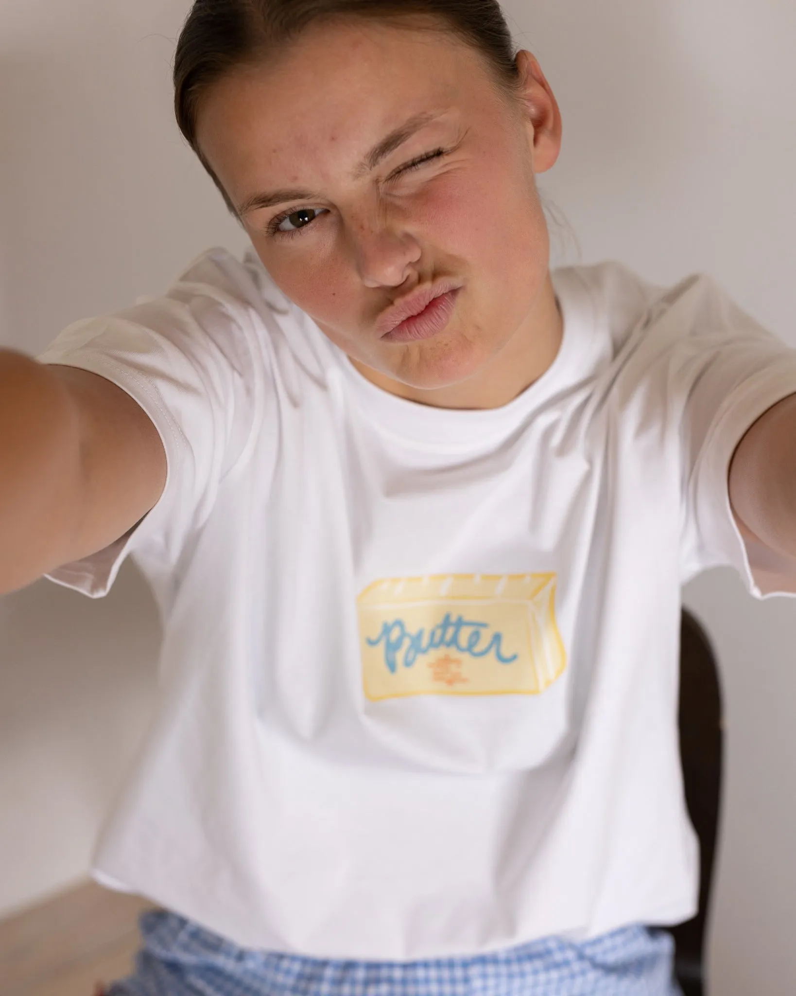 womans butter stick tee sold by Kindly product image thumbnail 4