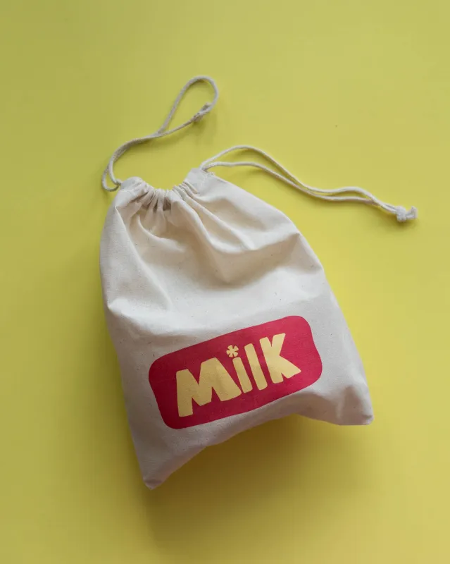 little drawstring bag sold by Kindly