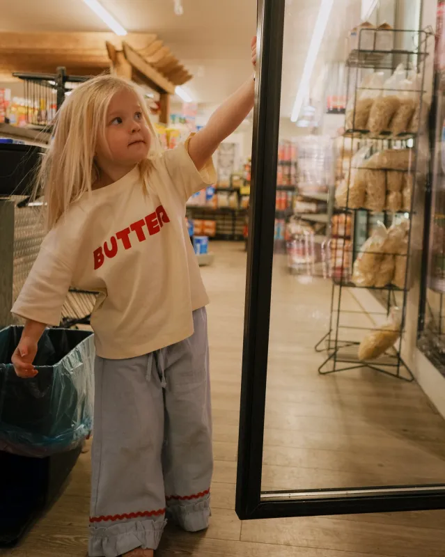 red butter tee sold by Kindly