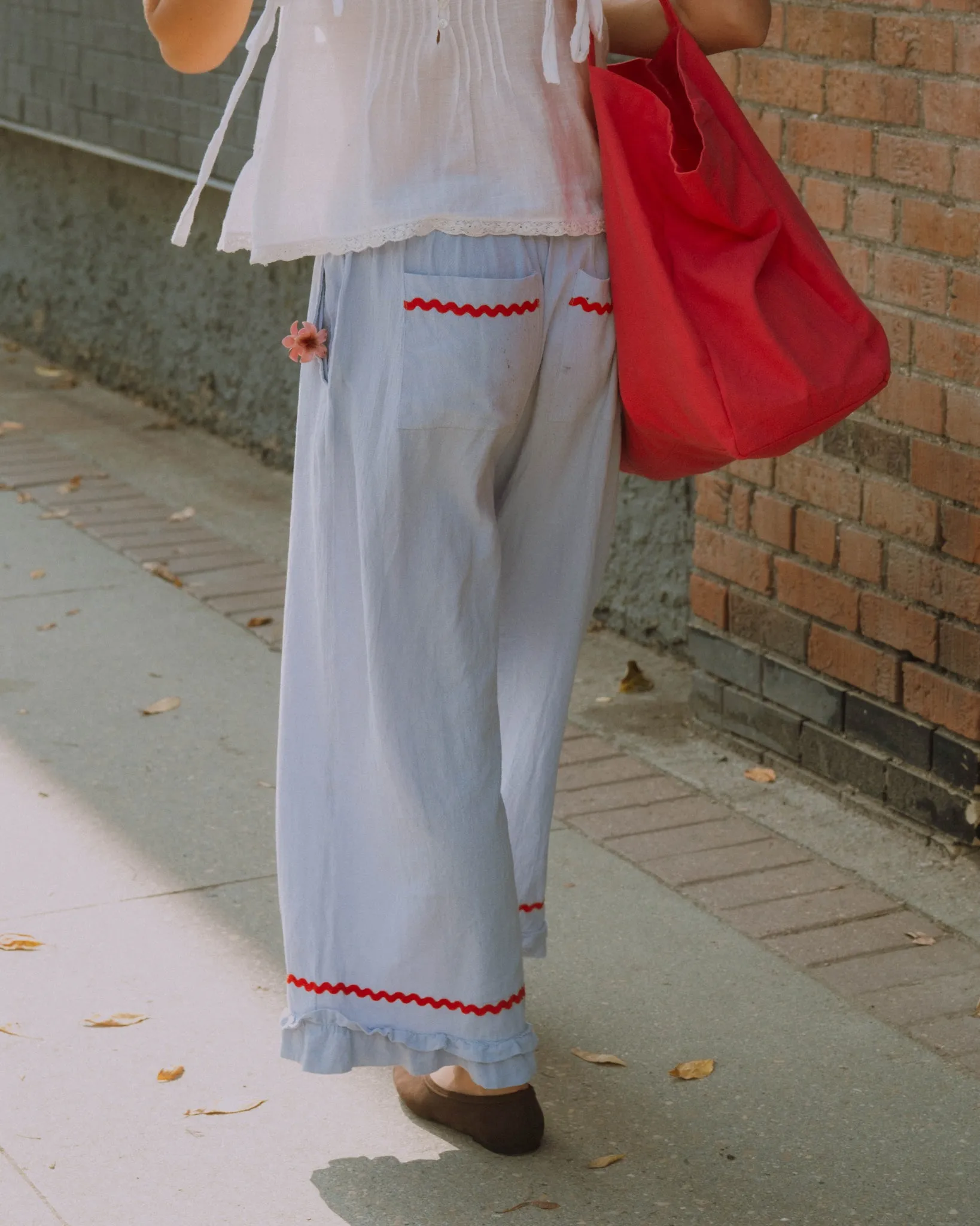 PREORDER woman's ruffle pants sold by Kindly product image thumbnail 2