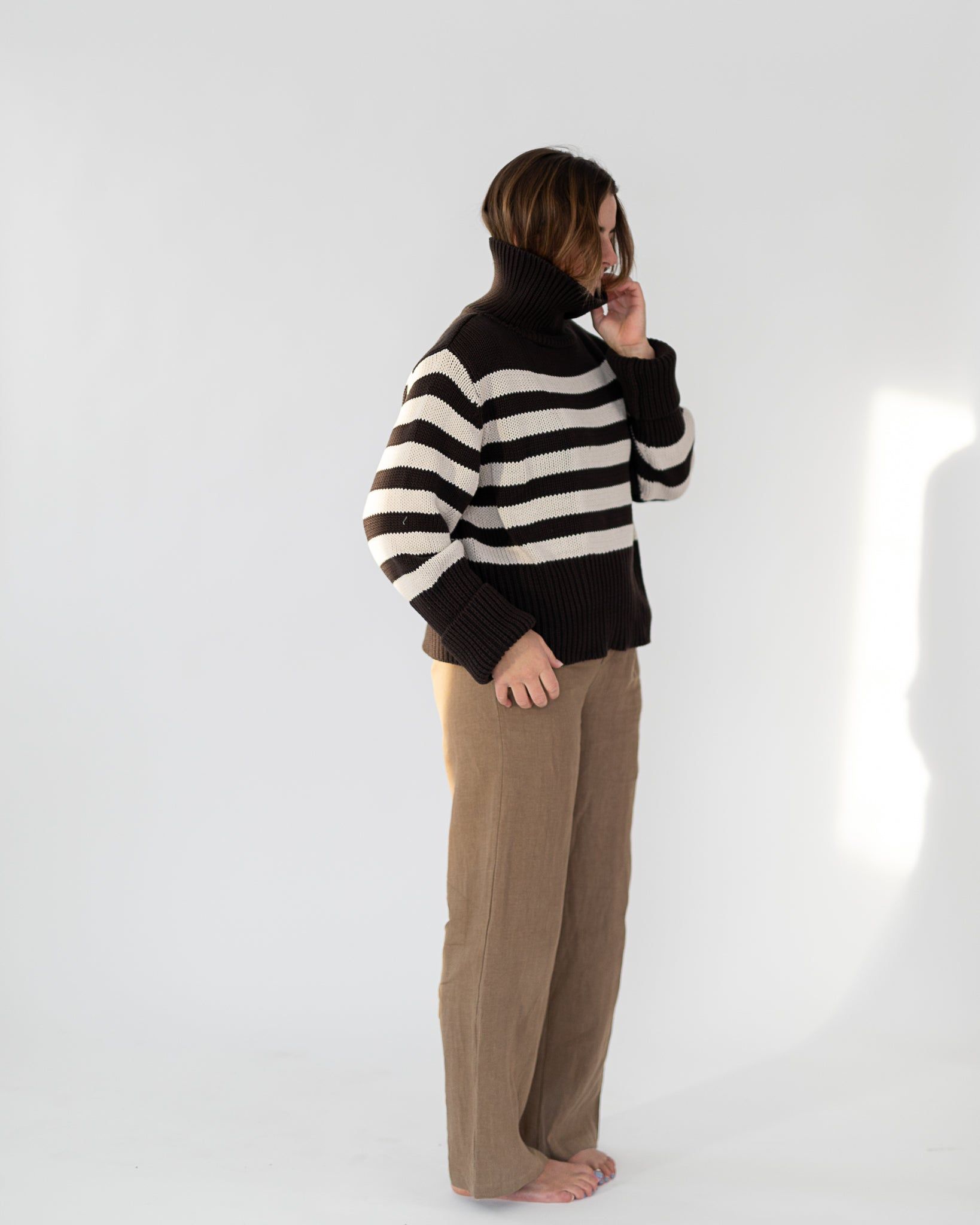 striped heavy knit sold by Kindly product image thumbnail 3