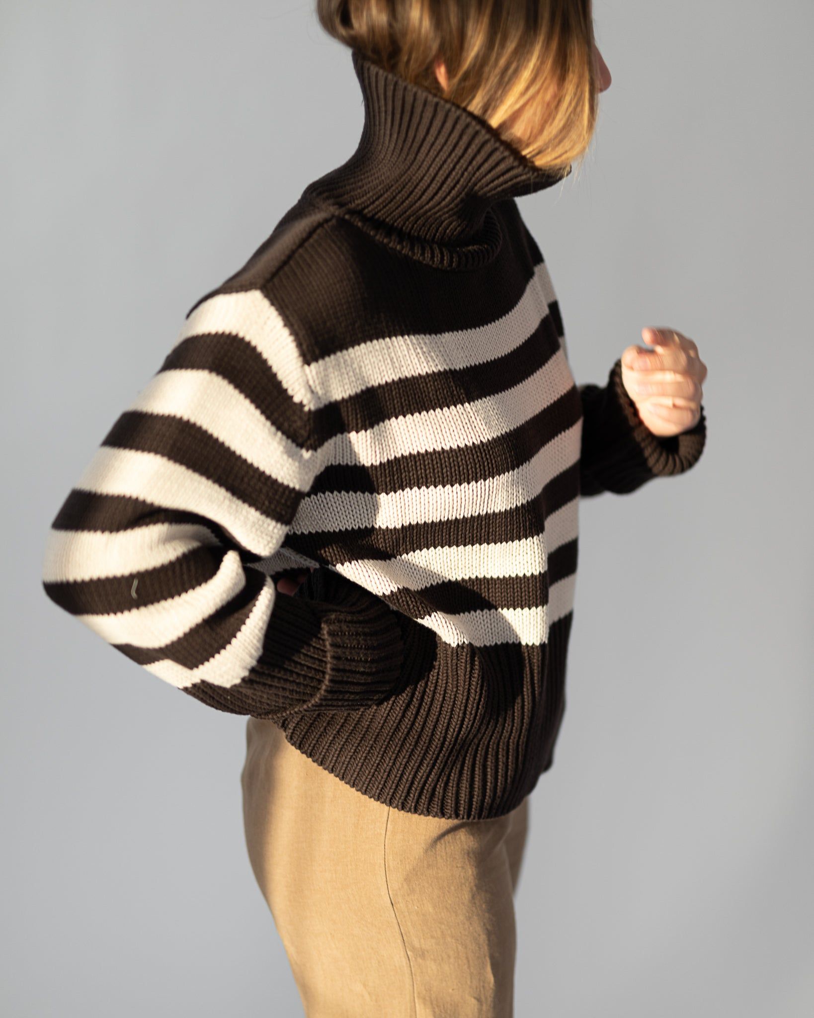 striped heavy knit sold by Kindly product image thumbnail 2
