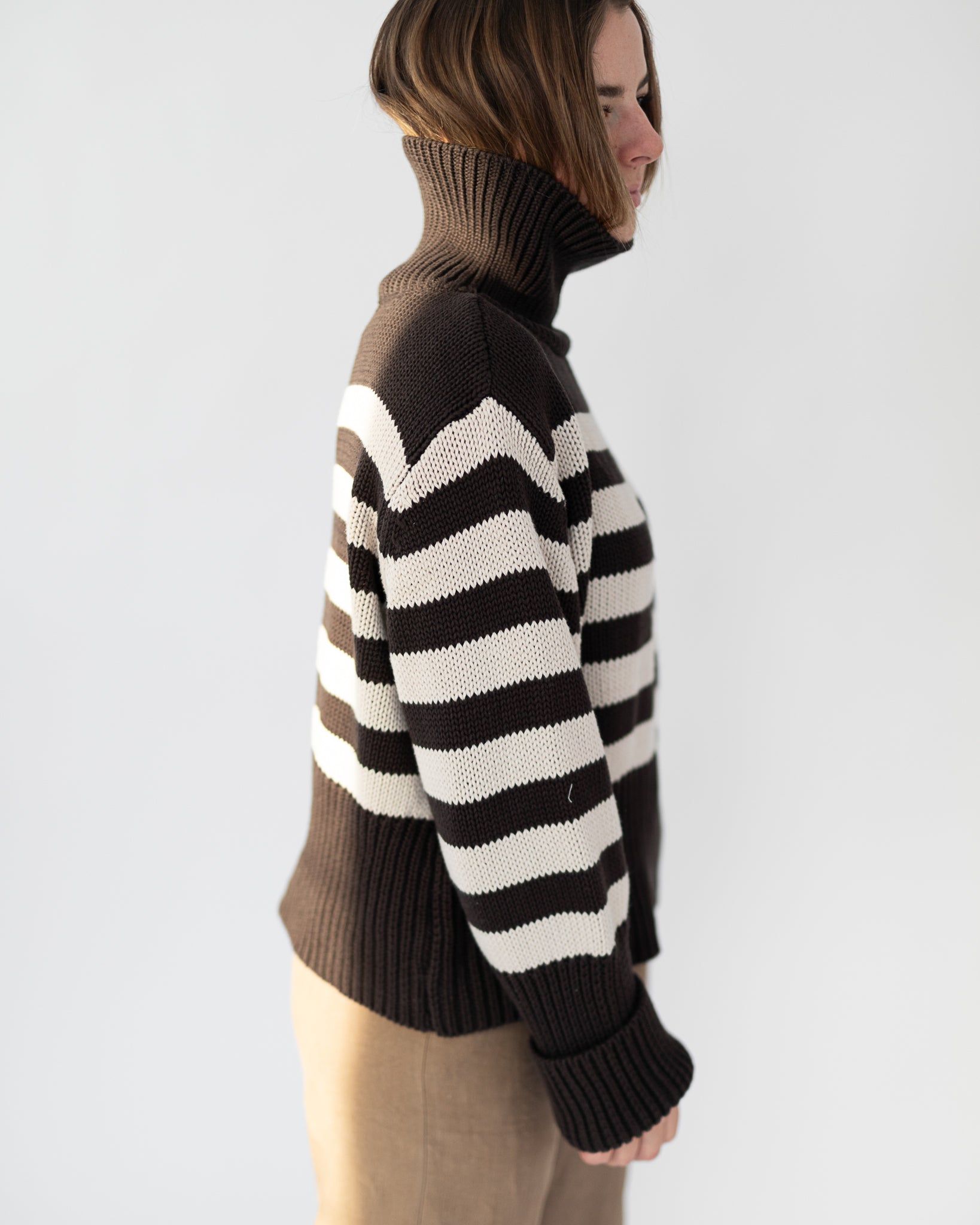 striped heavy knit sold by Kindly