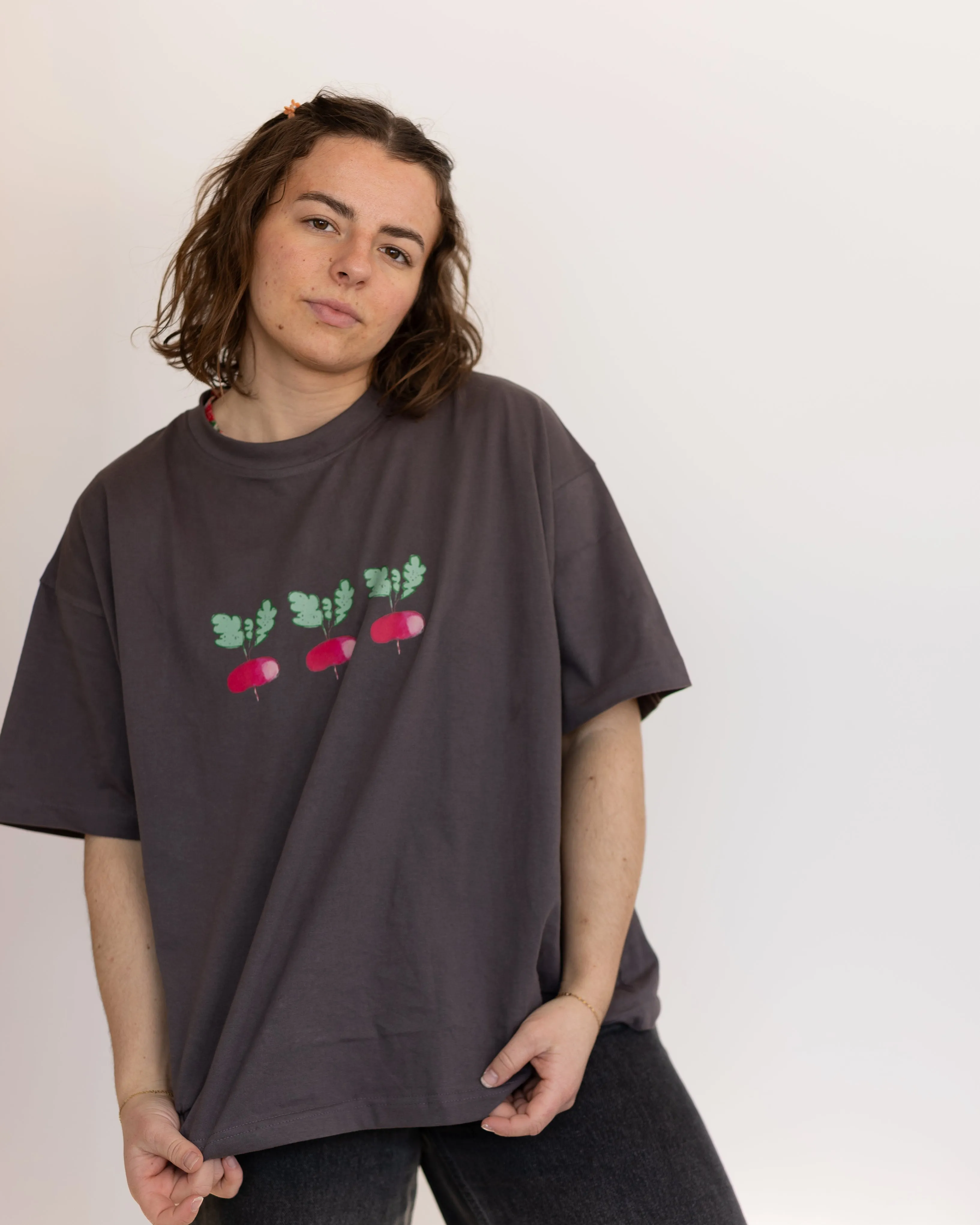 woman's radish tee sold by Kindly product image thumbnail 3