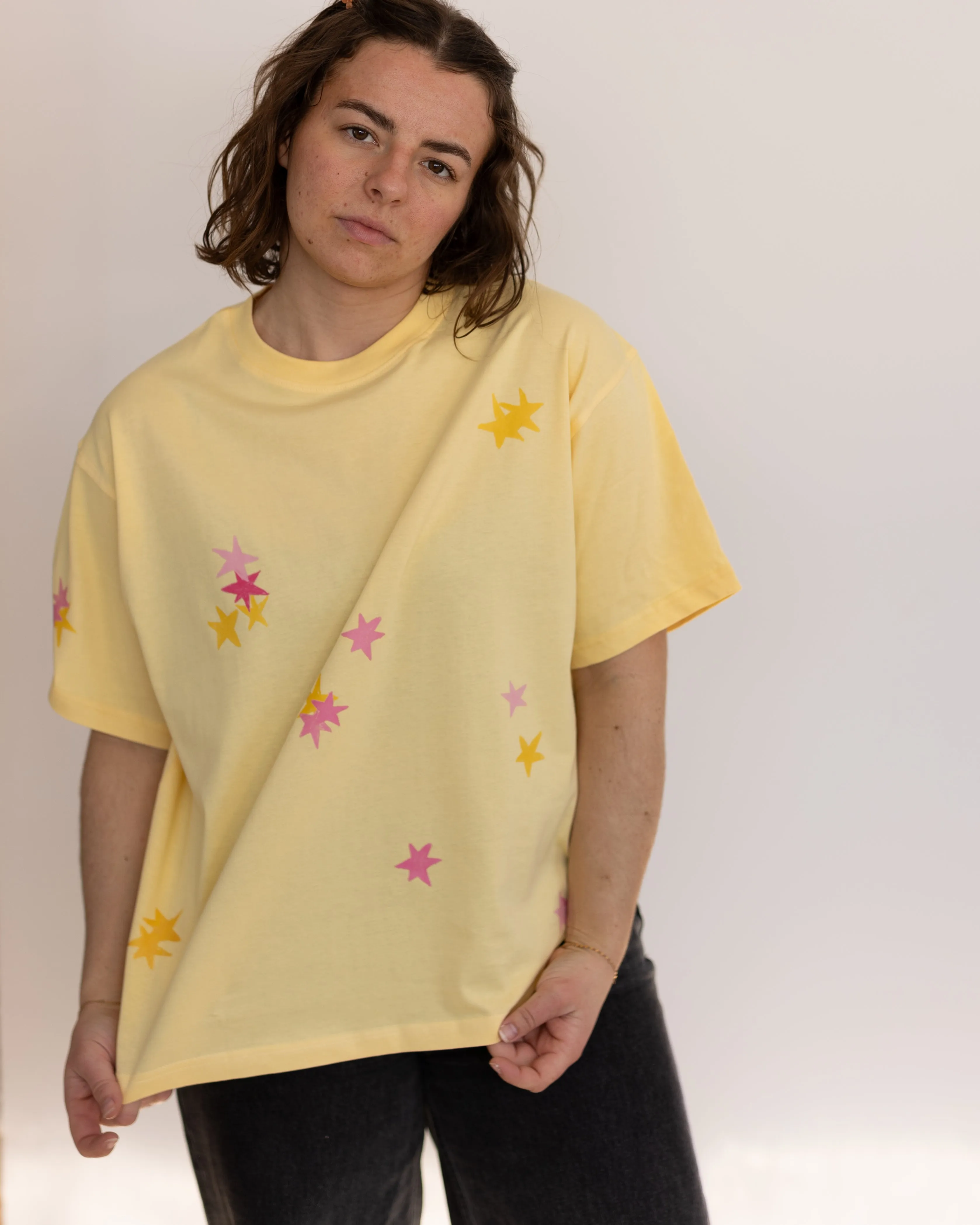 woman's starry tee sold by Kindly product image thumbnail 4