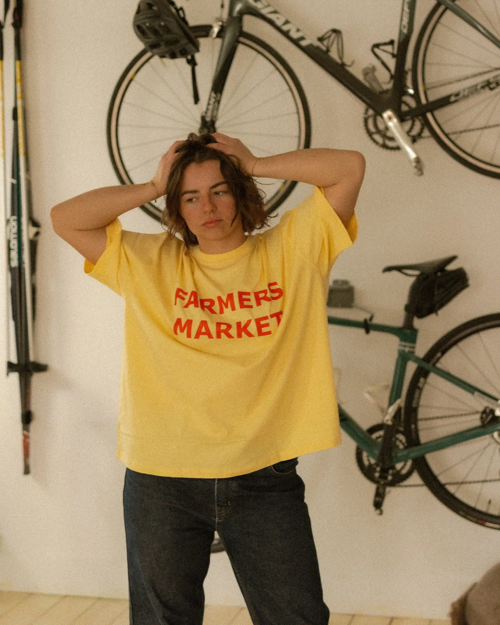 woman's farmers market tee sold by Kindly